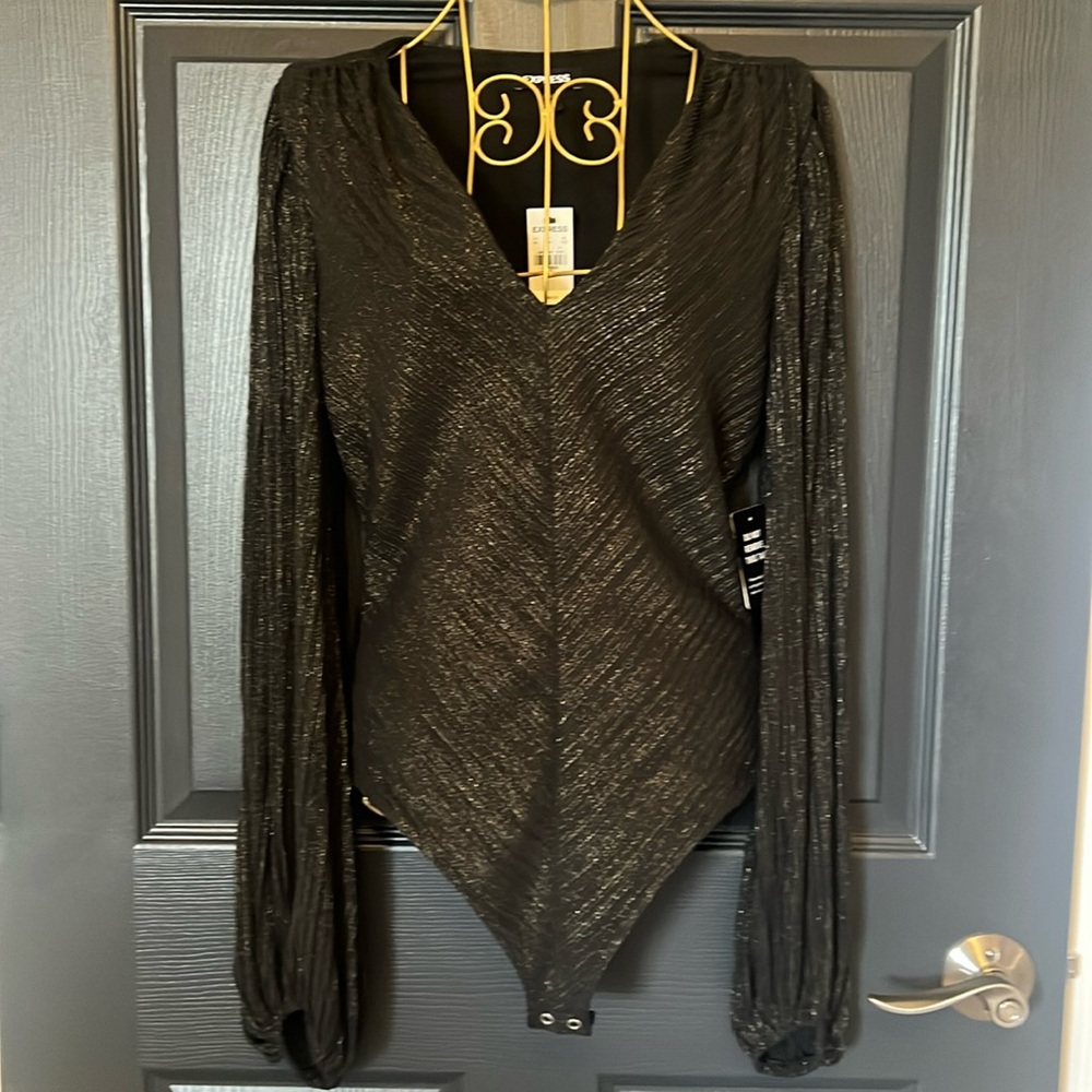 Express Metallic Bodysuit